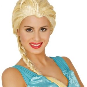 PELUCA PRINCESA FROZEN ESCARCHADA PARA CARNAVAL. DE GUIRCAL 4978.
