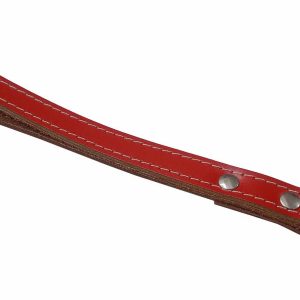 ASA DE CUERO PARA PERRO. DE 38CM. CON MOSQUETON DE MAPEL 03025. UNA UNIDAD.