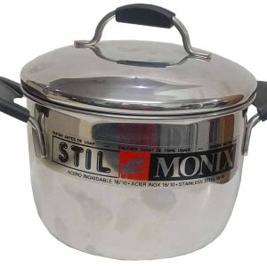 OLLA DE 16CM. CON TAPA. DE ACERO 18/10 INOXIDABLE PULIDO BRILLANTE DE MONIX.