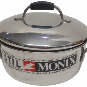 CACEROLA DE 16CM. CON TAPA. DE ACERO 18/10 INOXIDABLE PULIDO BRILLANTE DE MONIX.