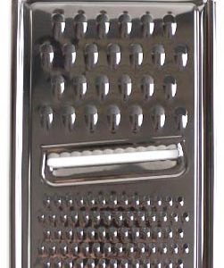 RALLADOR DE ACERO INOXIDABLE DE 3 USOS DE 29X11CM. DE MARKET SUPREM A7509.