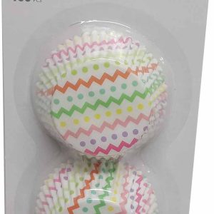 MOLDE PARA MAGDALENAS DE Ø 8CM. DECORADOS EN SET DE 100 UNIDADES. DE MARKET SUPREM A6081. PRECIO POR SET.