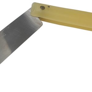 NAVAJA MALLORQUINA CON MANGO CELULOIDE IMITA HUESO Y PUNTA CUADRADA SIN BLOQUEO MIDE 9CM. DE HOJA. FABRICADO EN ALBACETE.