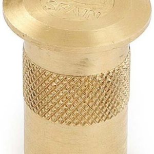 SOPORTE EMBUTIR MOD. 100 DE Ø 12 INTERIOR X 30MM. DORADO CON MUELLE QUE EVITA LA ENTRADA DE SUCIEDAD EN EL CAZO. DE AMIG.