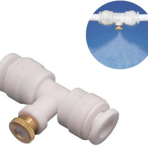 CONEXION T DE NEBULIZACION 1/4″ CON TOBERA INCLUIDA.