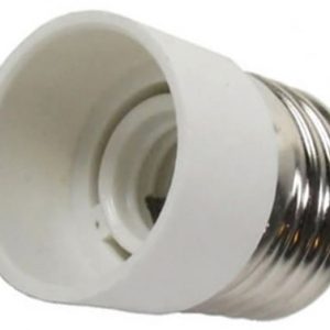 ADAPTADOR PORTALAMPARA DE CASQUILLO DE ROSCA E27 PARA ROSCA E14.