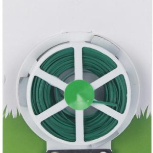 ALAMBRE TORCEDOR CORTADOR PARA JARDIN FORRADO TIRAFACIL VERDE DE 30MTR. DE MARKET SUPREM A5008.