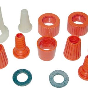 RECAMBIO PARA EMPALME DE PLASTICO PARA REPARACION DE MANGUERA EN SET DE 9 PIEZAS.