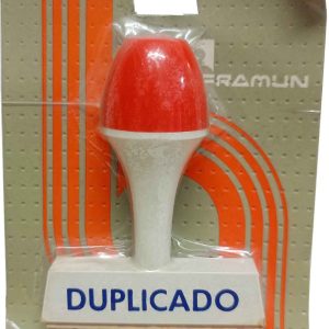SELLO DE CAUCHO DUPLICADO PARA ENTINTADO, CON PUÑO, MANUAL. PARA SELLAR FORMULAS COMERCIALES.