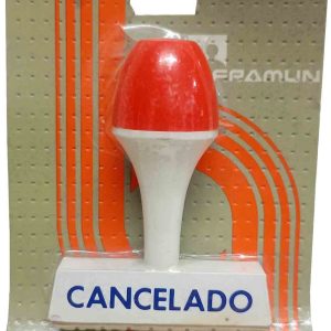 SELLO DE CAUCHO CANCELADO PARA ENTINTADO, CON PUÑO, MANUAL. PARA SELLAR FORMULAS COMERCIALES.