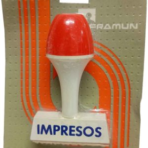 SELLO DE CAUCHO IMPRESOS PARA ENTINTADO, CON PUÑO, MANUAL. PARA SELLAR FORMULAS COMERCIALES.