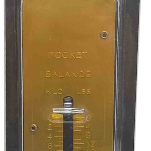 ROMANA DE MUELLE CON GANCHO DE 25KG. CON ESCALA KILOS Y LIBRAS. TUBULAR DE WURKO 037147.