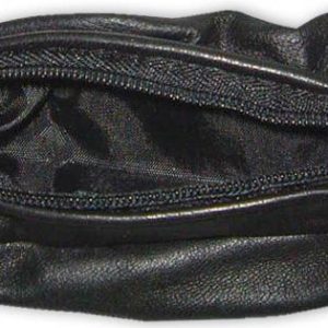 MONEDERO DE 2 CREMALLERAS DE PIEL NEGRO DE 6X11CM. DE MARKET SUPREM 00264.