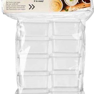 FIAMBRERA DE PLASTICO DE 6X5X3.5CM EN SET DE 10 UNIDADES DE LEKNES 10690. PRECIO POR SET.