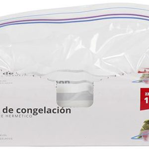 BOLSA DE CONGELACION DE CIERRE HERMETICO DE 22X18CM. EN PAQUETE DE 15 UNIDADES DE MARKET SUPREM A1470.