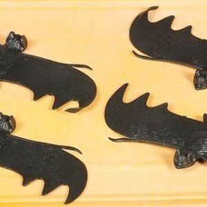 MURCIELAGOS DE GOMA DE 11CM. EN SET DE 4 UNIDADES DE GUIRCA 19356.