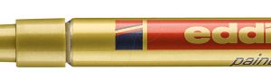 ROTULADOR EDDING 751 COLOR ORO DE PUNTA REDONDA 1-2MM. PERMANENTE EFECTO LACADO