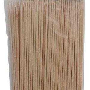 PALILLOS HIGIENICOS REDONDOS DE MADERA DE ABEDUL DE 20CM X Ø 0,25CM EN BLISTER DE 100 UNIDADES DE MAXI MADERA 4012.