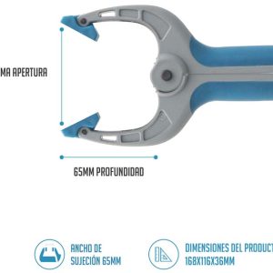 PINZA MORDAZA DE 16,80X11,60X3,60CM. DE PLASTICO CON RESORTE. DE FERRESTOCK FSKPRS102
